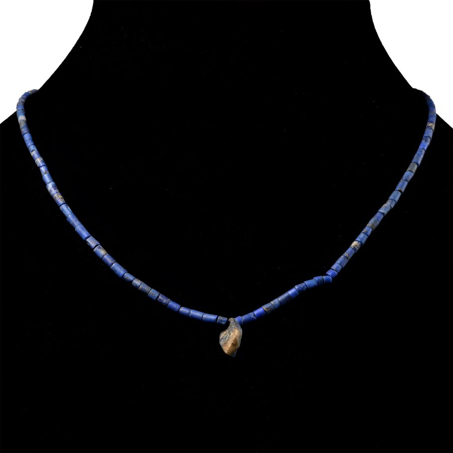 Bactrian Style Lapis Lazuli Bead Necklace String