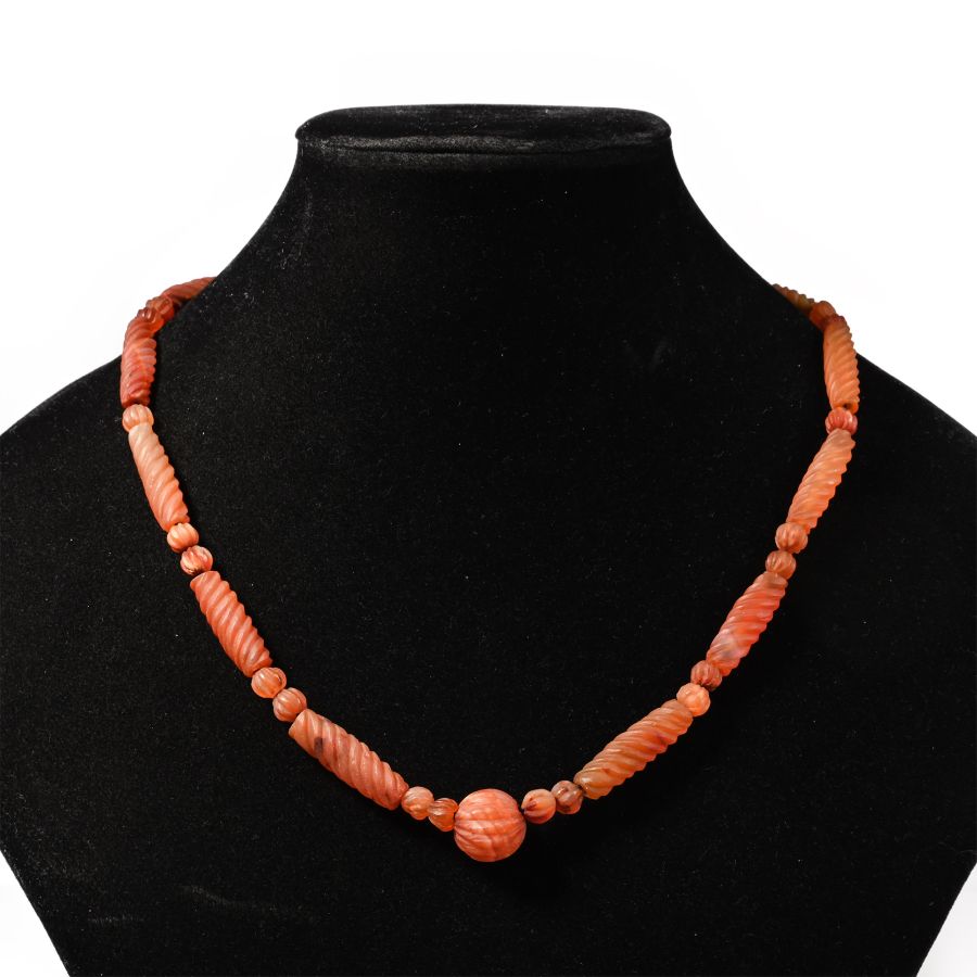 Bactrian Style Carnelian Bead Necklace String