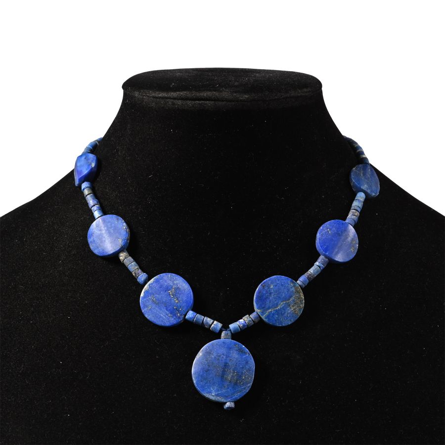 Bactrian Style Lapis Lazuli Bead Necklace String