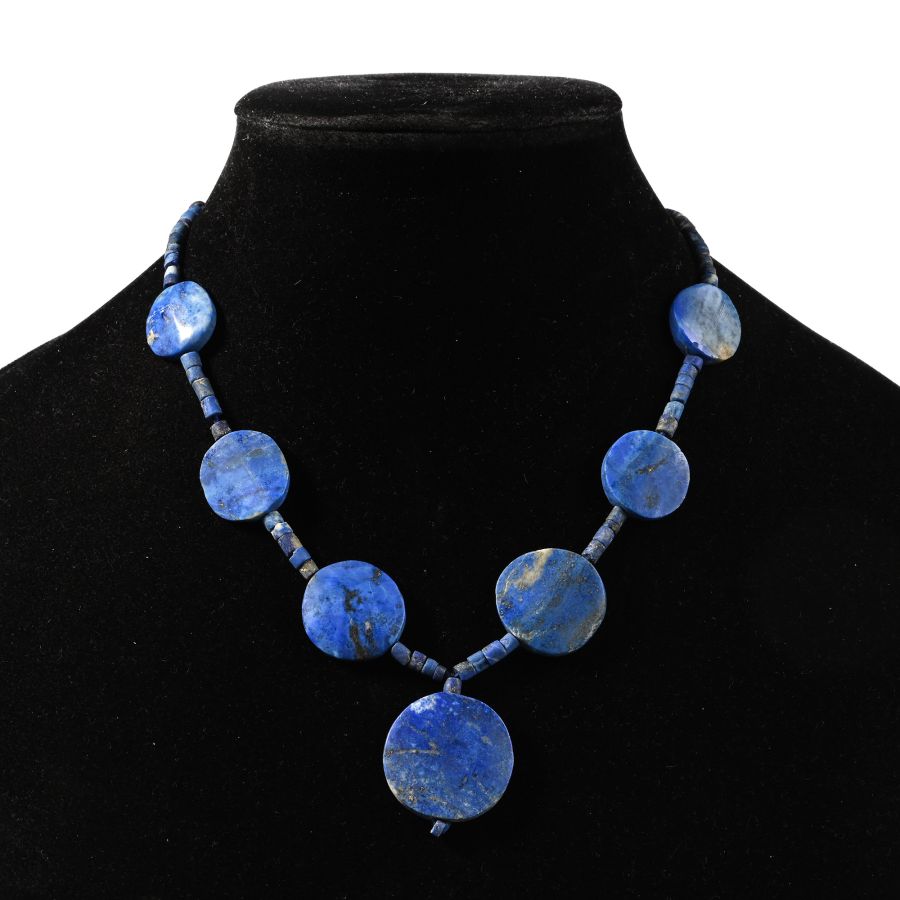 Bactrian Style Lapis Lazuli Bead Necklace String
