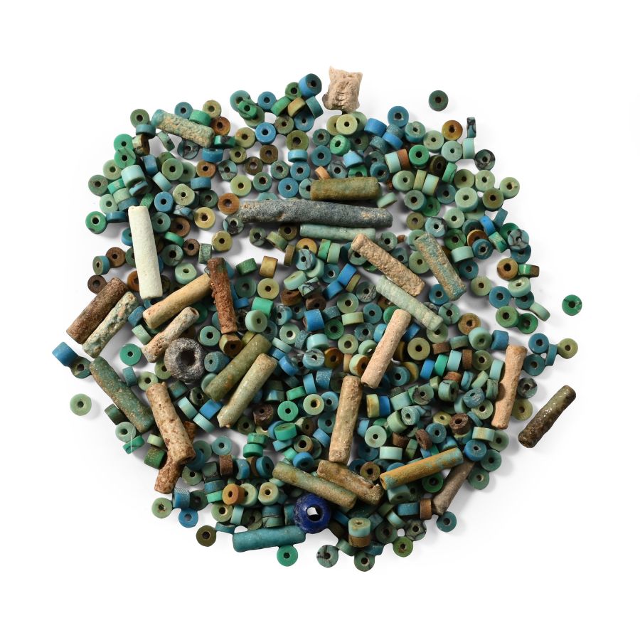 Egyptian Mixed Loose Faience Bead Group