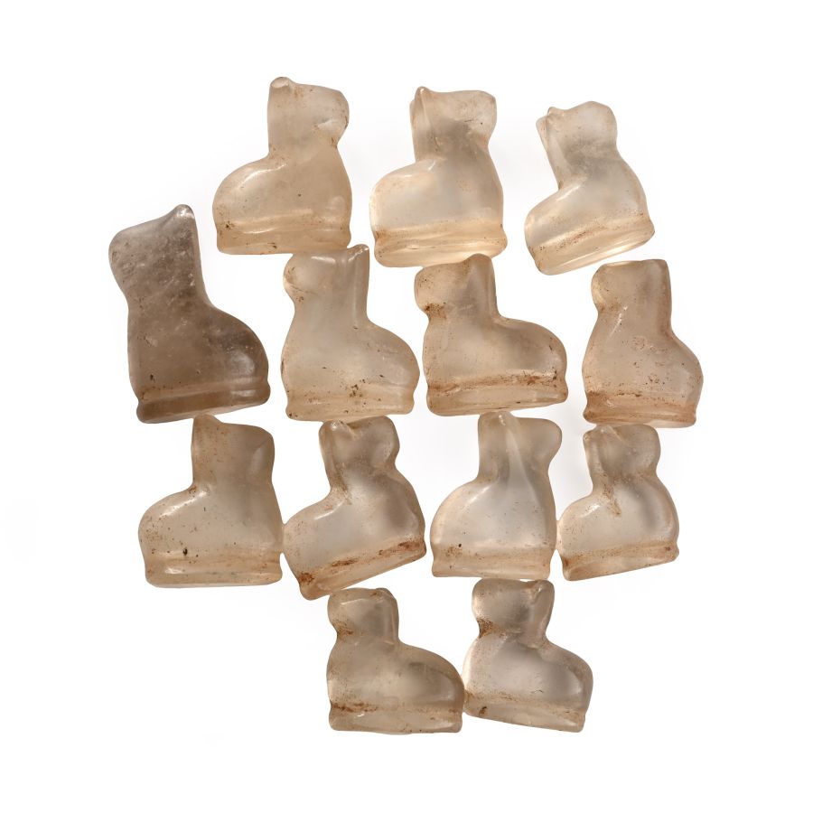 Rock Crystal Cat Amulet Set