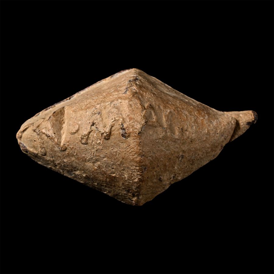 Roman Lead Cnaeus Pompey Battle of Munda Slingshot