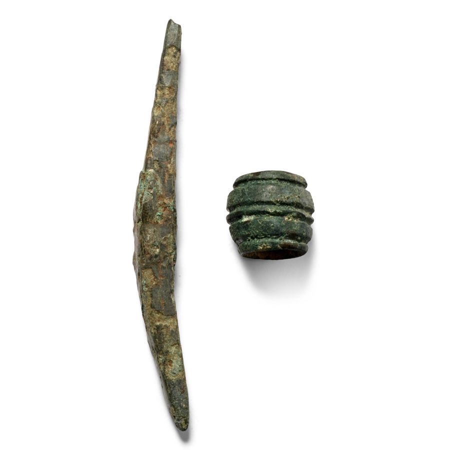 Bronze Age Bead and Awl