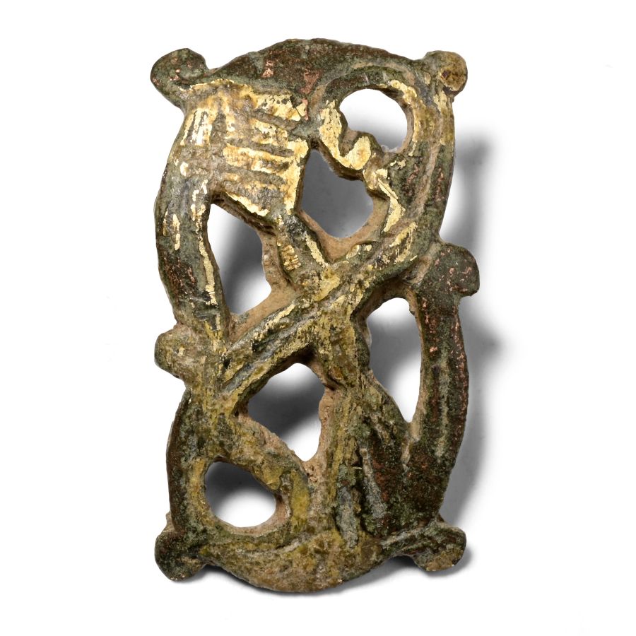 Late Anglo-Saxon Gilt Bronze Mount
