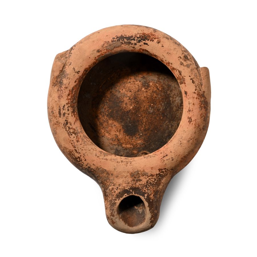 Greek Terracotta Oil Lamp