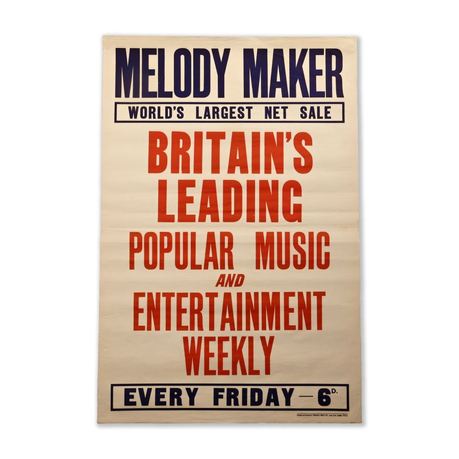 Melody Maker Magazine Original Advertising Poster