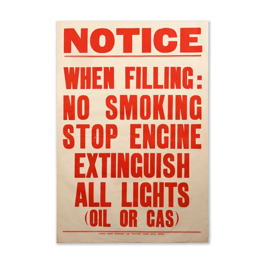 Gas / Petrol Station Original Poster Sign