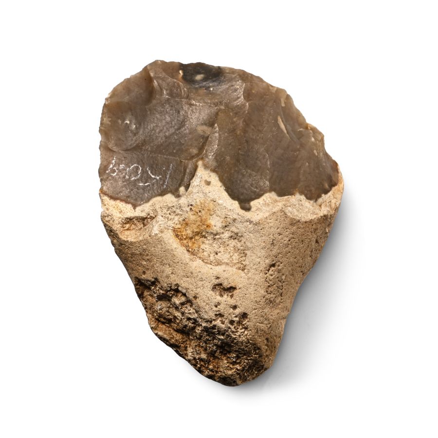 Stone Age Clactonian Flint Chopper