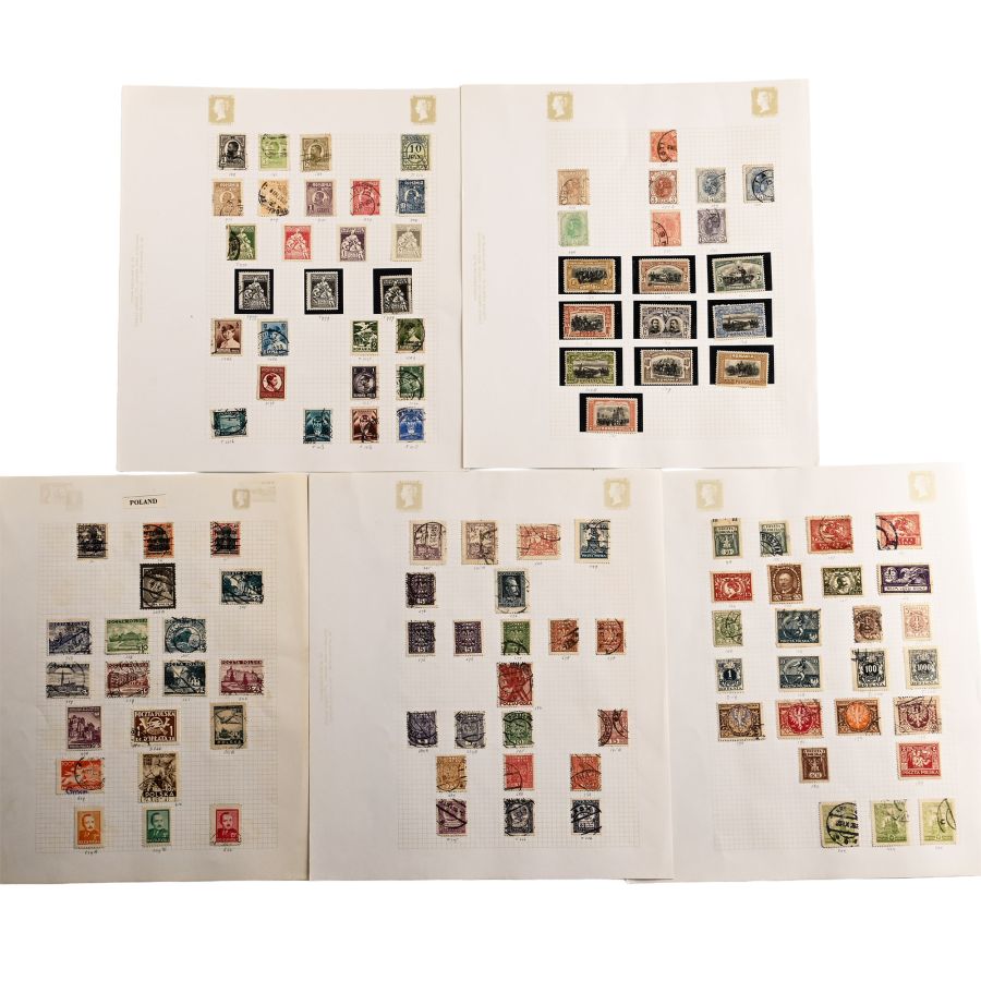 A Collection of Stamps from Romania & Poland