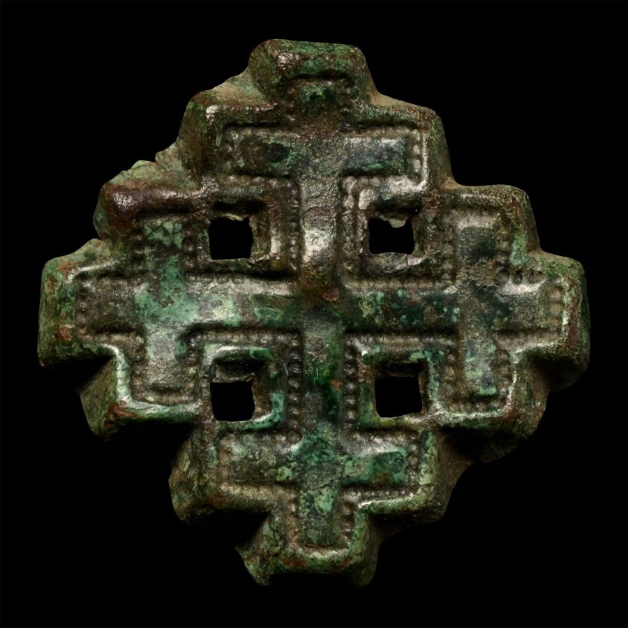Medieval Bronze Knight's Holy Sepulchre Badge