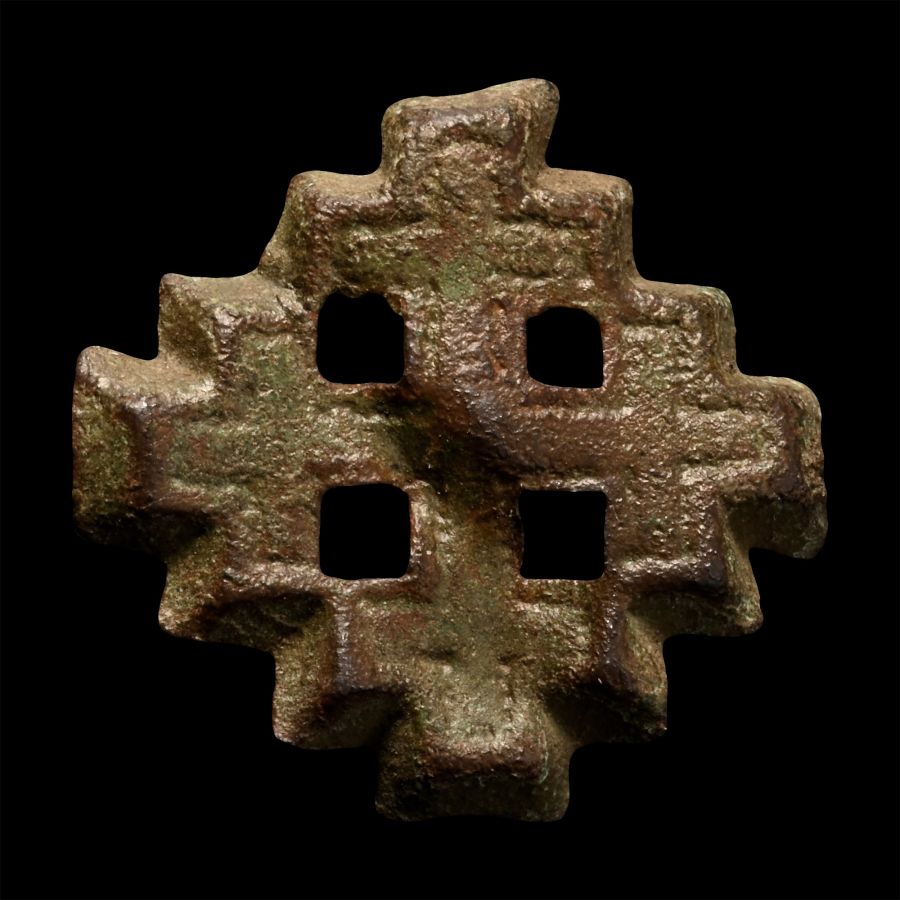 Medieval Bronze Knight's Holy Sepulchre Badge