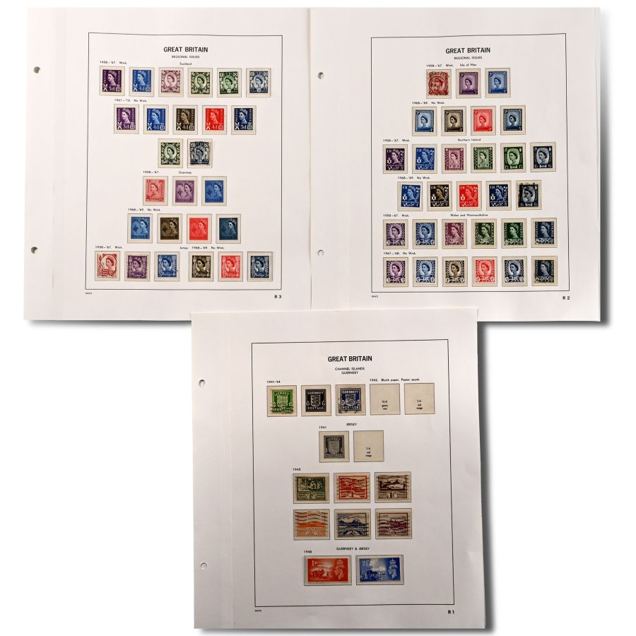 Great Britain Regional Postage Stamps