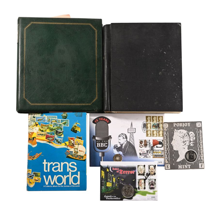 Collection of World Stamps in Three Large Albums