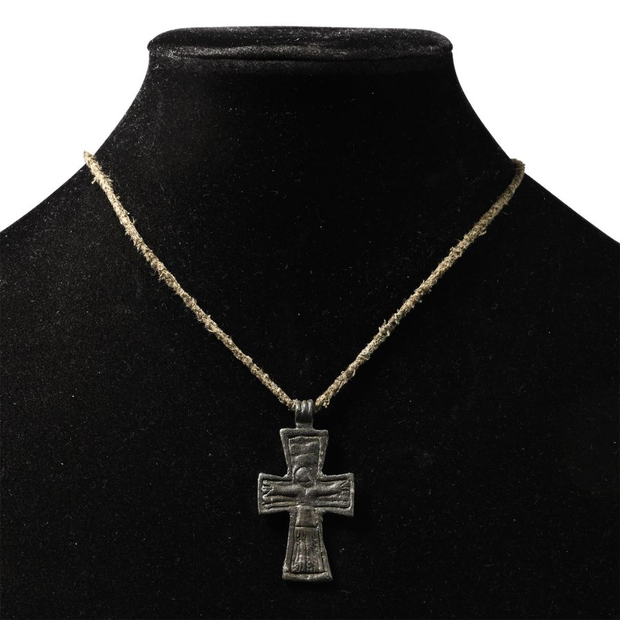 Byzantine Bronze Cross Pendant