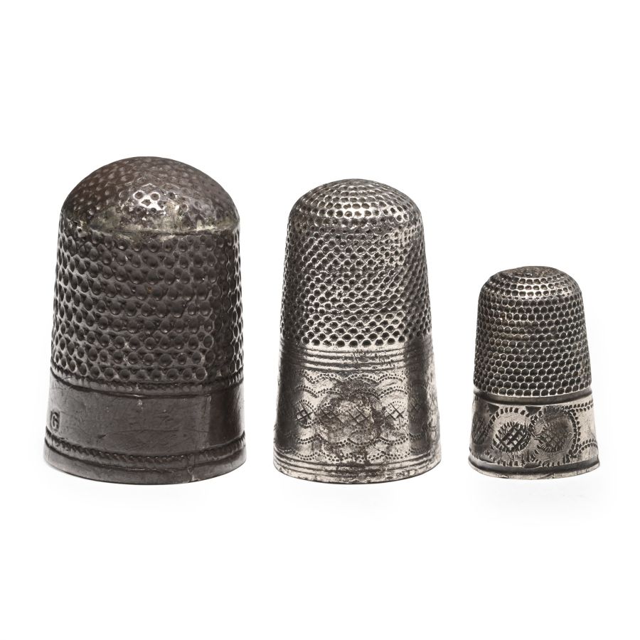 Post Medieval Silver Thimble Group