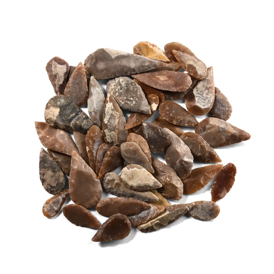 Stone Age Mixed Type Arrowhead Collection