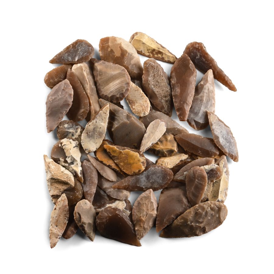 Stone Age Mixed Type Arrowhead Collection