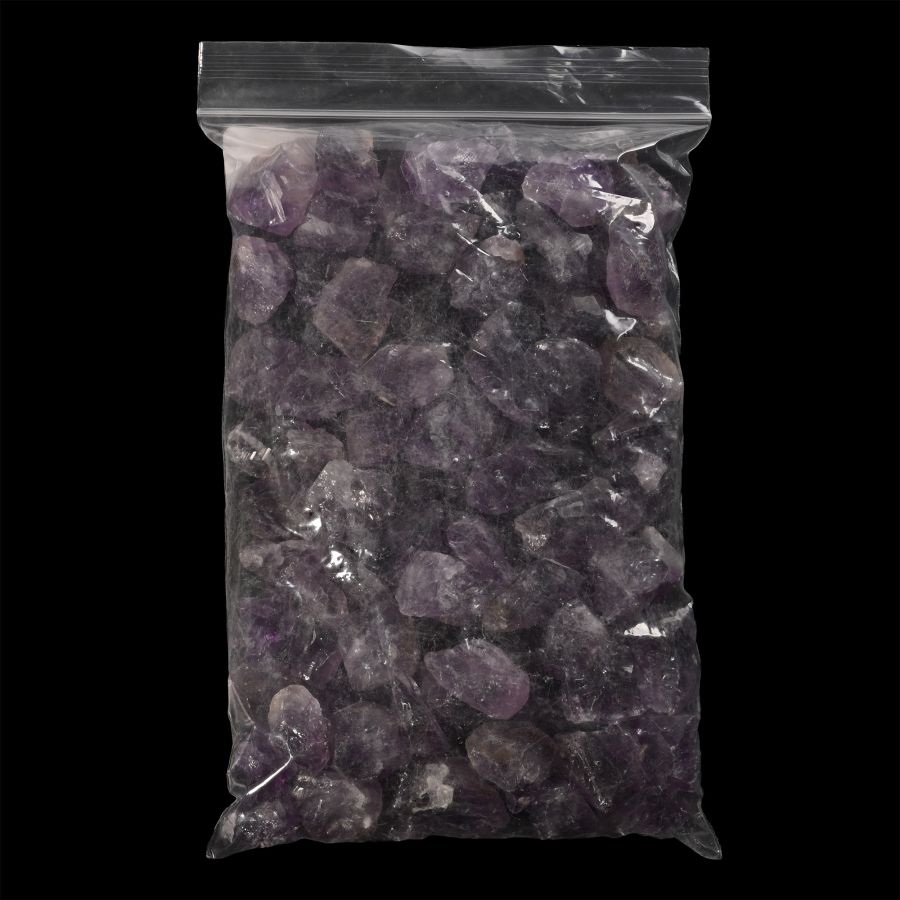 Large Group of One Hundred [100] Amethyst Crystal Pieces