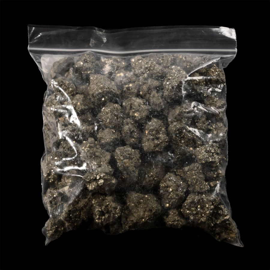 Large Group of One Hundred [100] Small Pyrite (Fool's Gold) Specimens