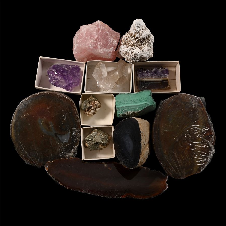 Group of Twelve [12] Minerals and Crystals
