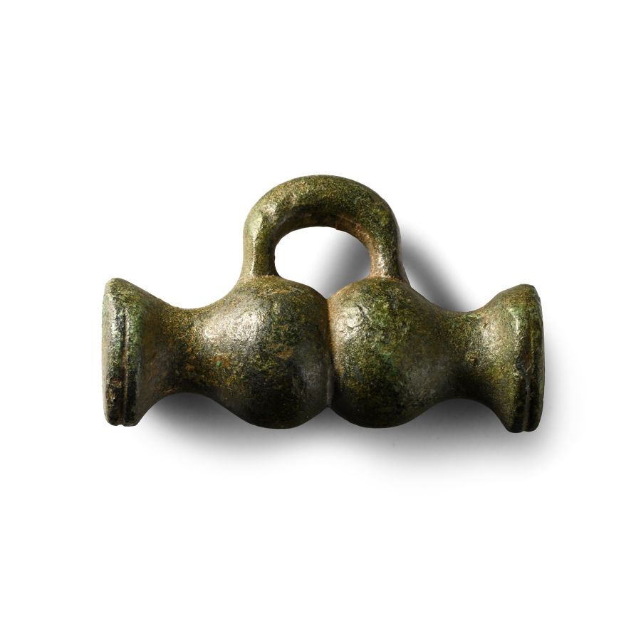 British Celtic Bronze Toggle and Loop Fastener