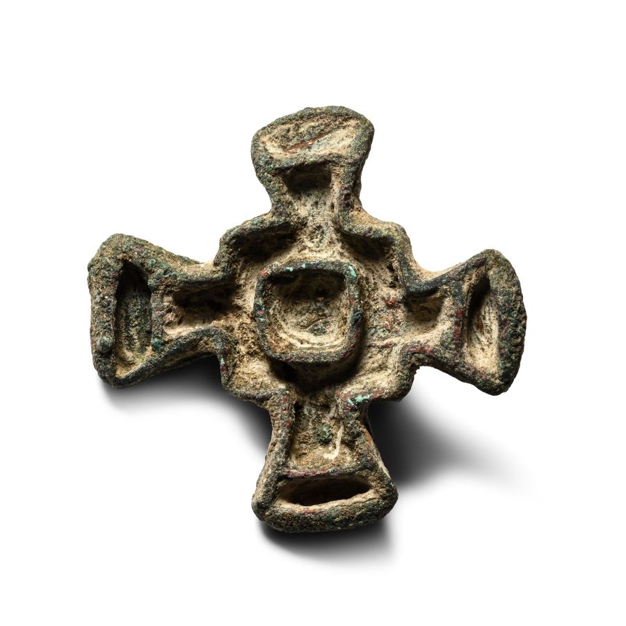 West Central Asian Bronze Quadrate Cross Seal Matrix
