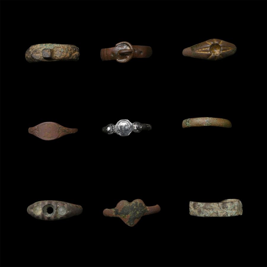 Post Medieval Bronze Ring Group