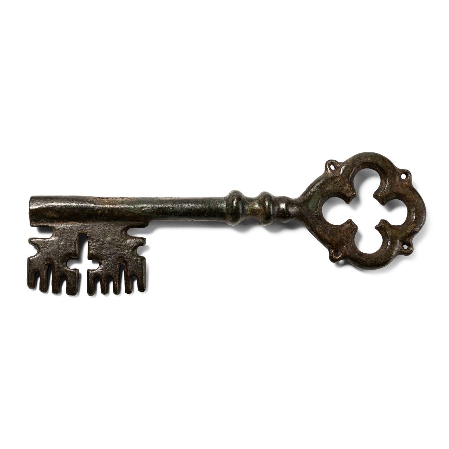 Very Large Medieval Bronze Key