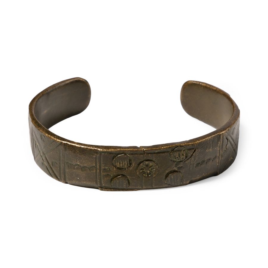 Late Roman Bronze Decorated Bracelet