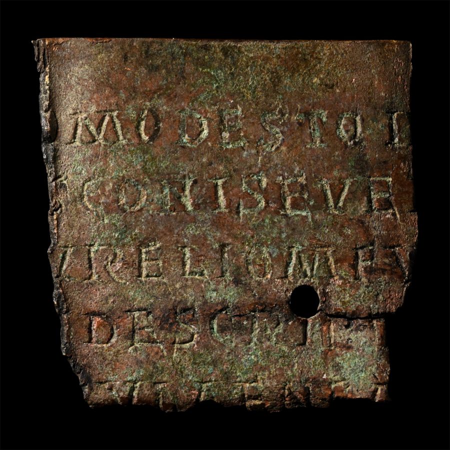 Roman Bronze Diploma Fragment