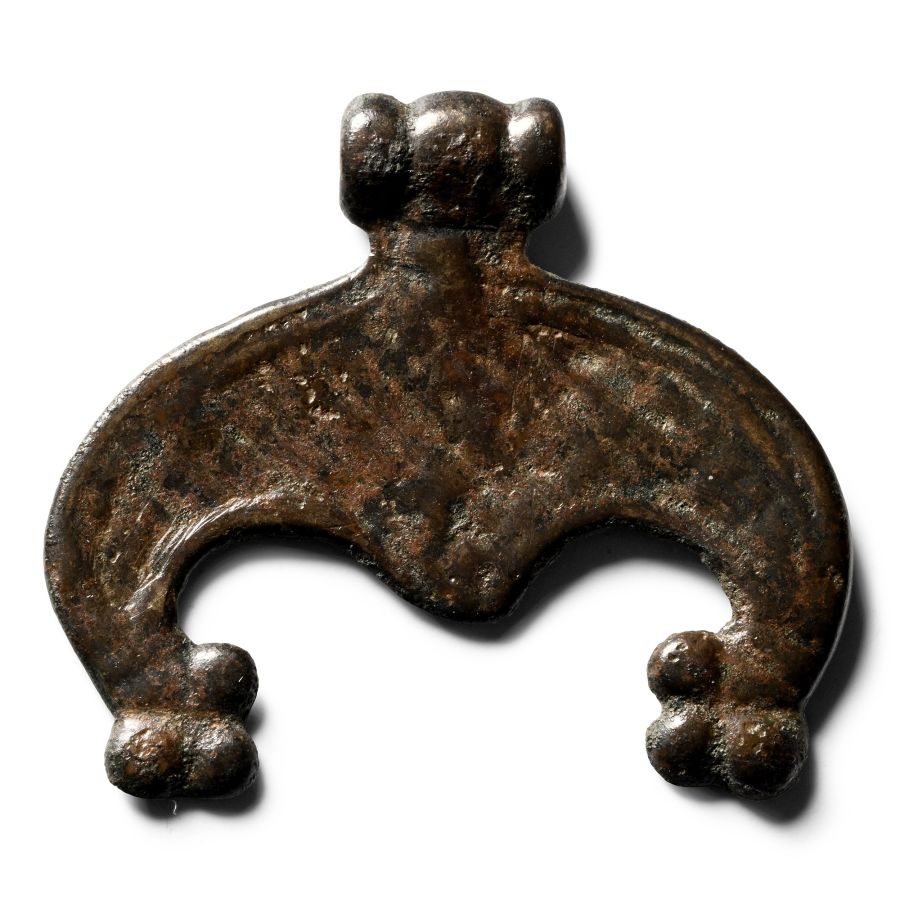 Viking Period Bronze Lunar Pendant