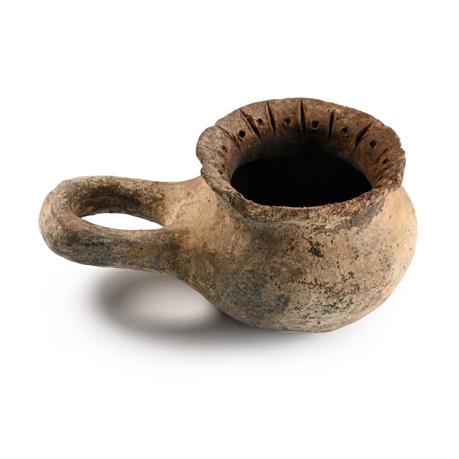Western Asiatic Decorated Terracotta Dipper Cup