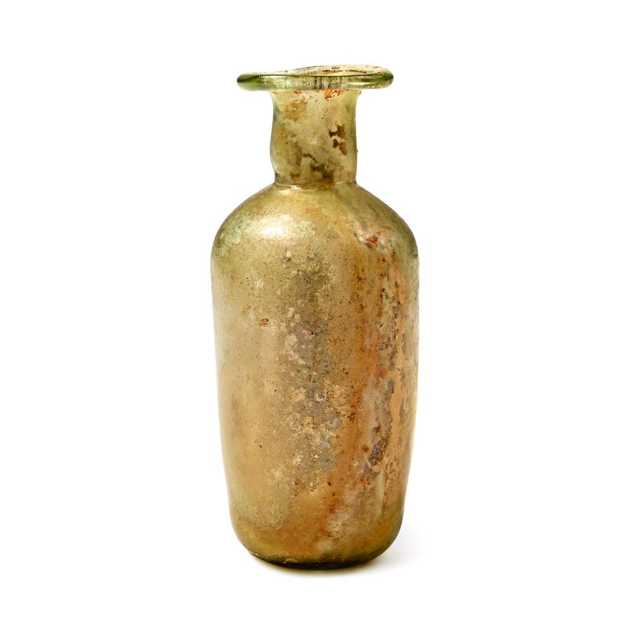 Roman Iridescent Glass Bottle