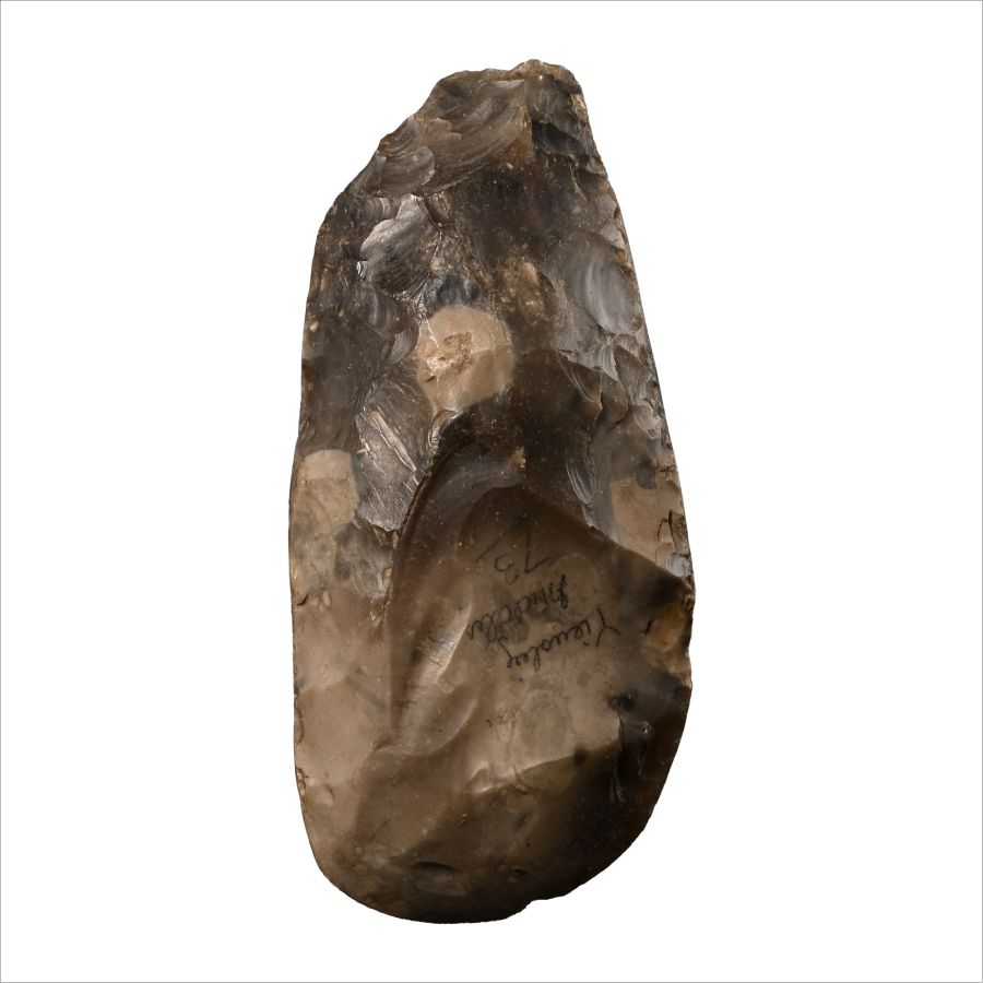 London Stone Age Knapped and Polished Flint Axehead