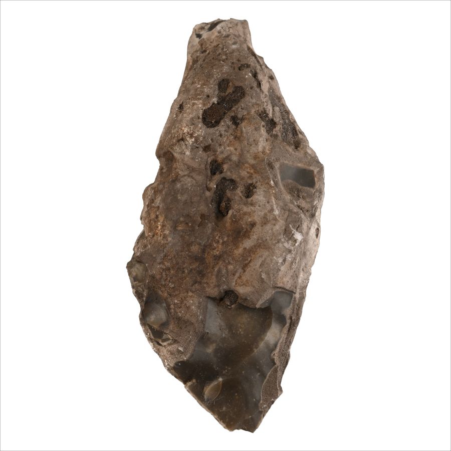 Farnham Stone Age Knapped Flint Chopper