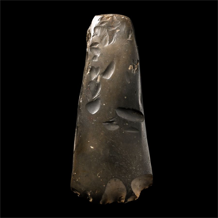 Danish Stone Age Knapped Thick-Butted Flint Axehead
