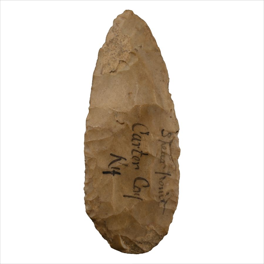 North American Indian 'Carter Cay' Knapped Spear Point