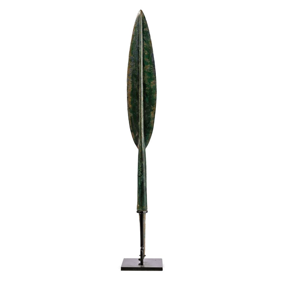 Large Luristan Leaf-Shaped Bronze Spearhead