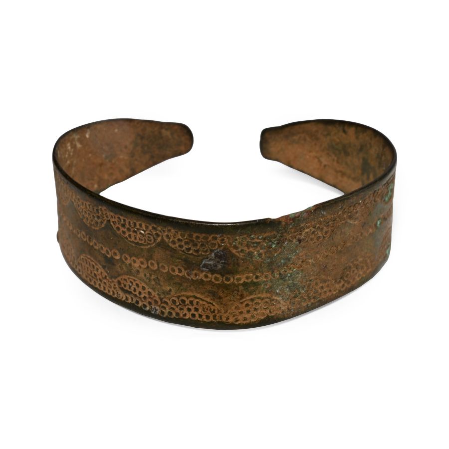Roman Bronze Decorated Bracelet