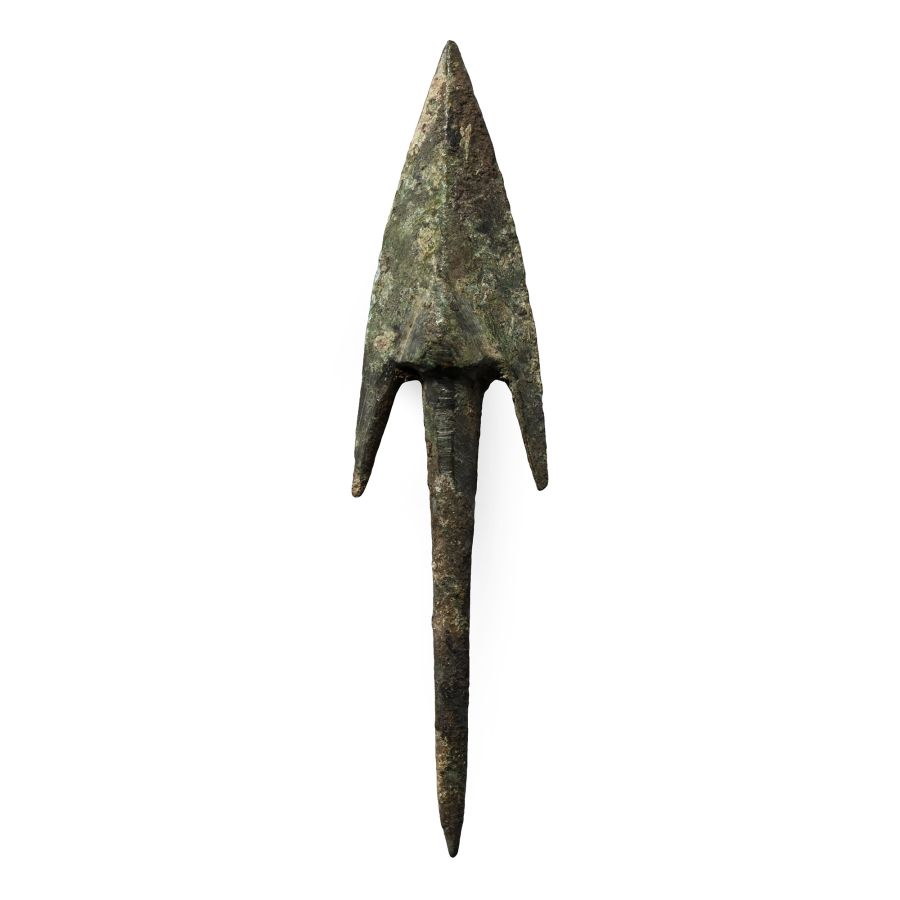 Large Phoenician Bronze Arrowhead