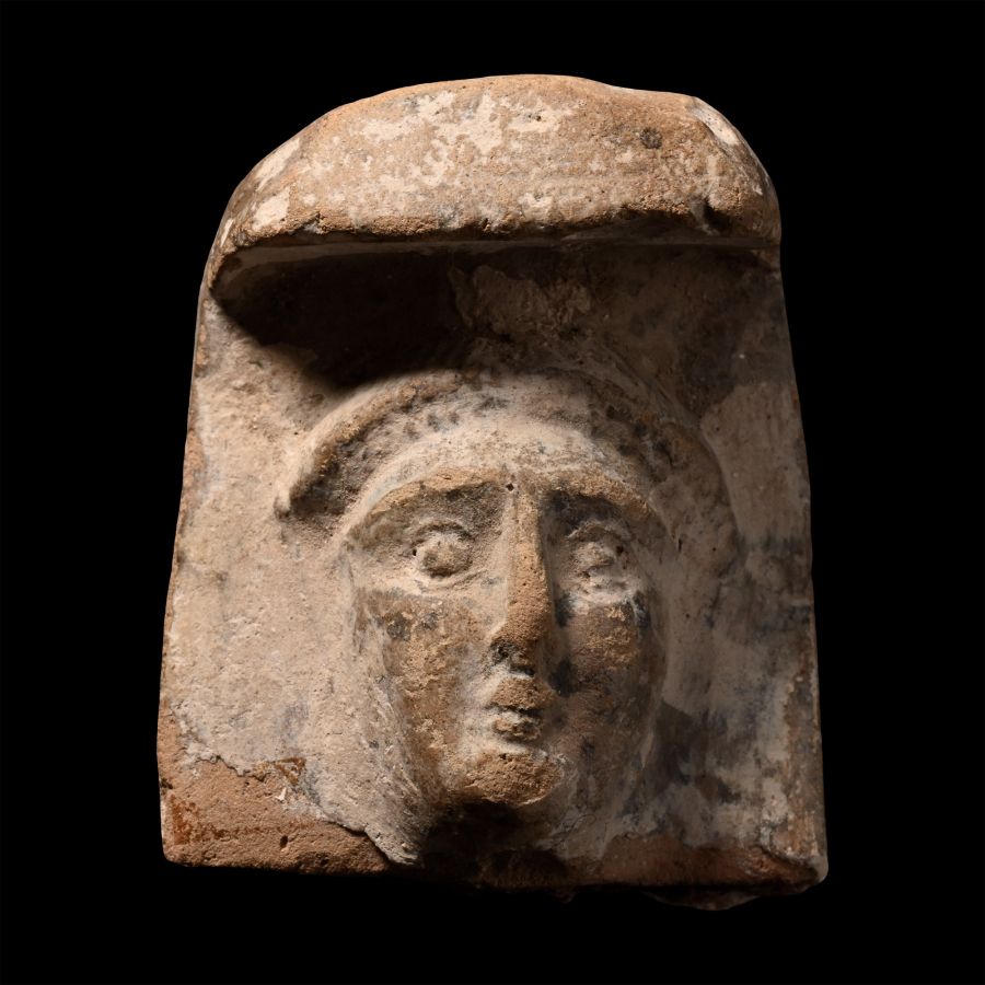 Greek Terracotta Sculptured Head