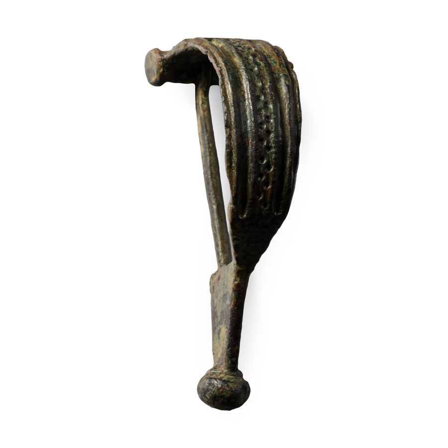 Roman Bronze Decorated Aucissa Bow Brooch