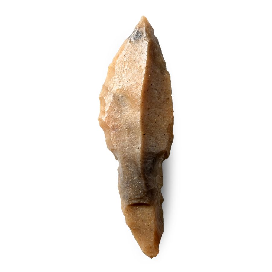 Palestinian Stone Age Flanged Arrowhead