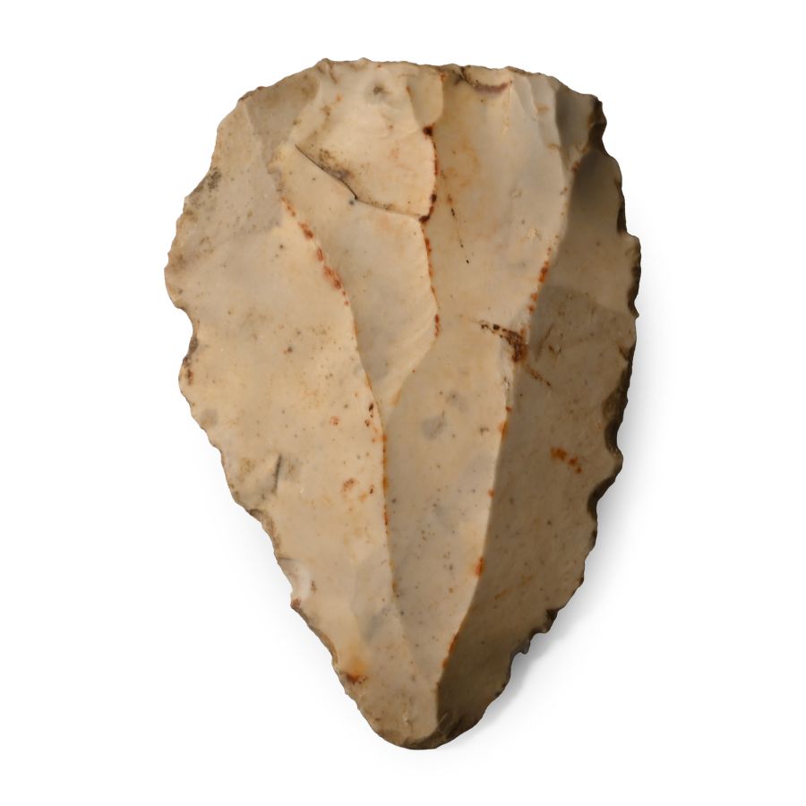 French Mousterian Stone Age Knapper Flint Levallois Point