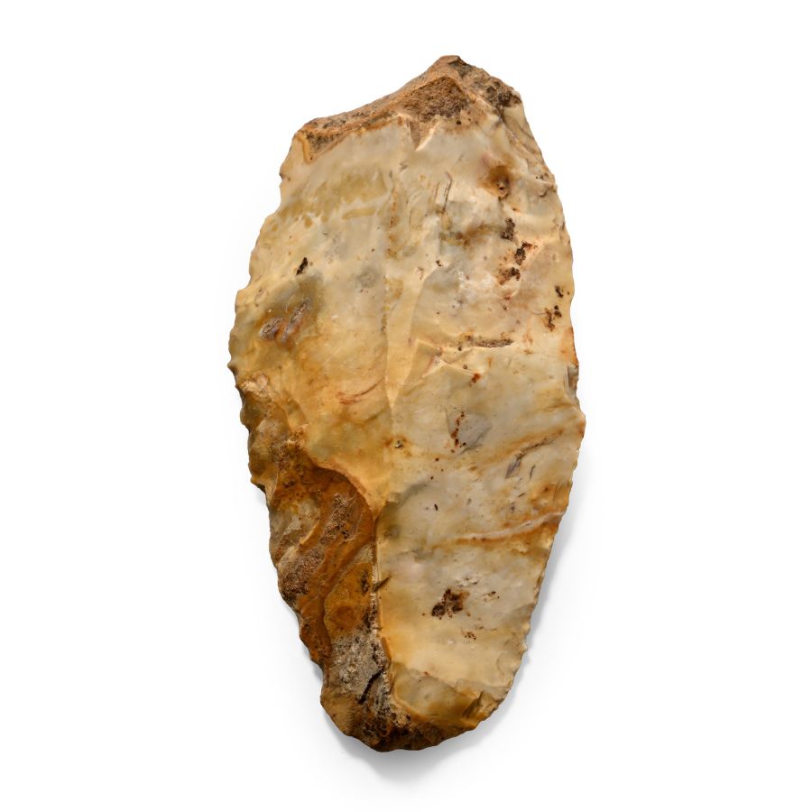 French Stone Age Mousterian Knapped Fint Knife