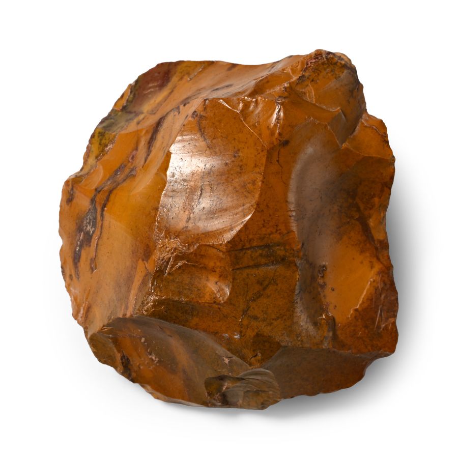 Very Large Stone Age Fontmaure Knapped Jasper Handaxe