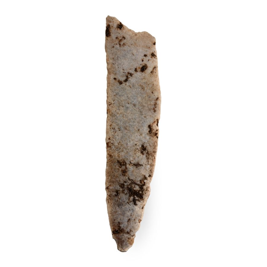 French Stone Age Solutrean Knapped Chert Awl - Ex Sir Arthur Evans