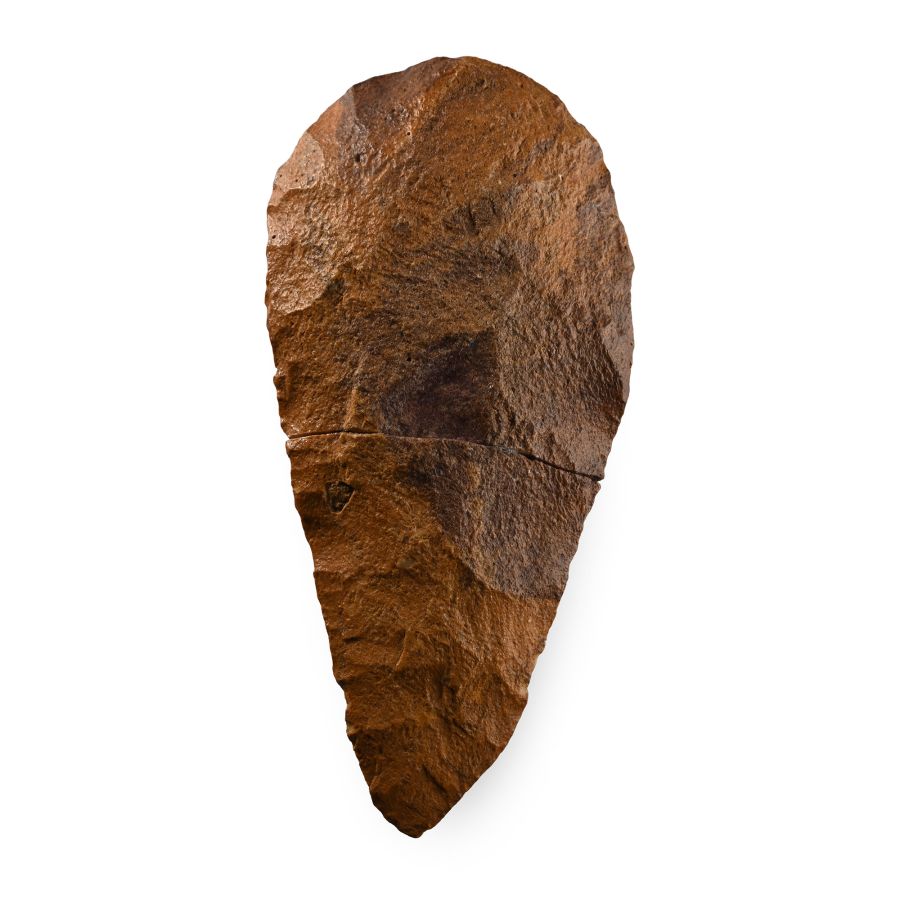 Very Large African Stone Age Homo Erectus Knapped Handaxe