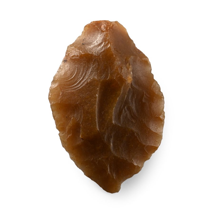 French Stone Age Knapped Flint Knife